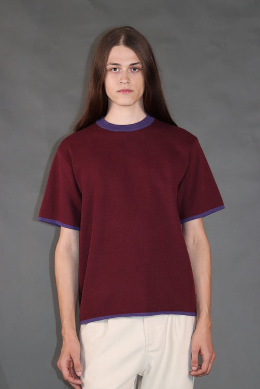 SHORT SLEEVE SWEATER