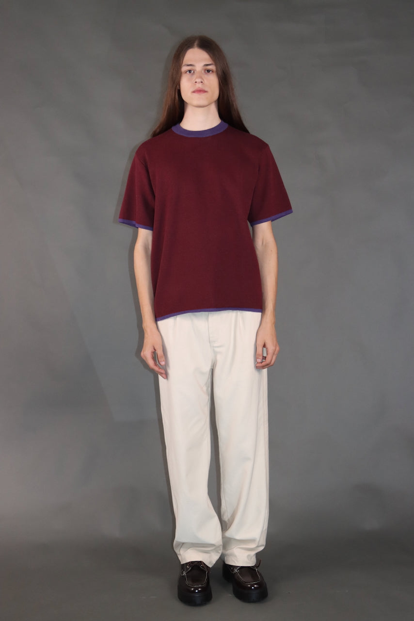 SHORT SLEEVE SWEATER