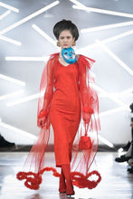 Load image into Gallery viewer, Ponorelii Red Pleated Dress
