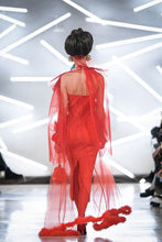 Load image into Gallery viewer, Ponorelii Red Pleated Dress
